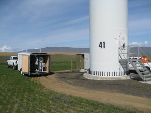 The High Purity MOP System de-gassing transformer oil at a wind farm in Oregon.