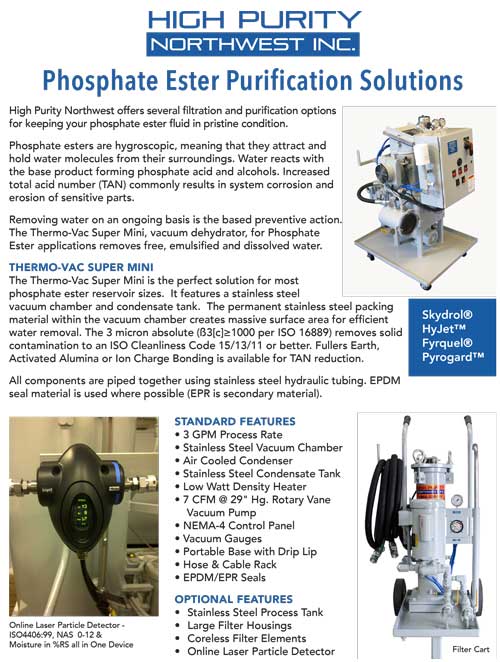 Phosphate Ester Purification Information